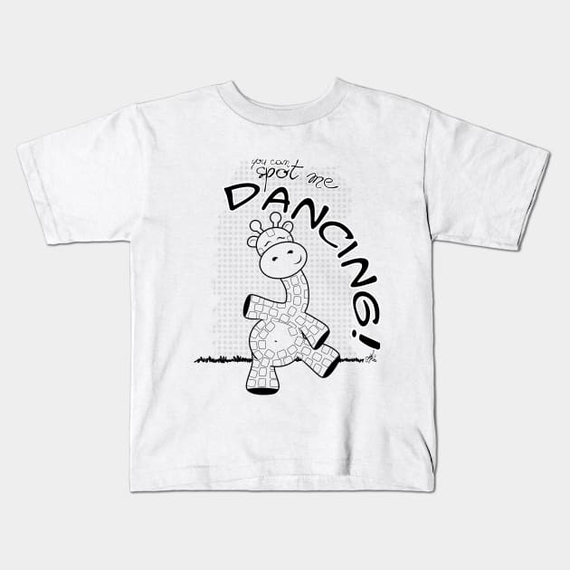 Spot Me Dancin! Kids T-Shirt by infinikei